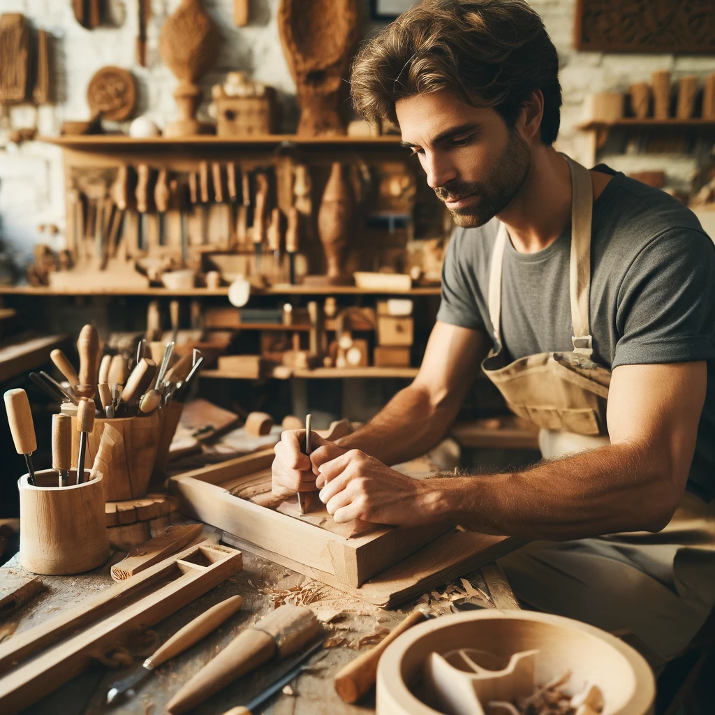 artisanal hobbies for men, traditional crafts, woodworking projects, leatherworking tips, home brewing for beginners.